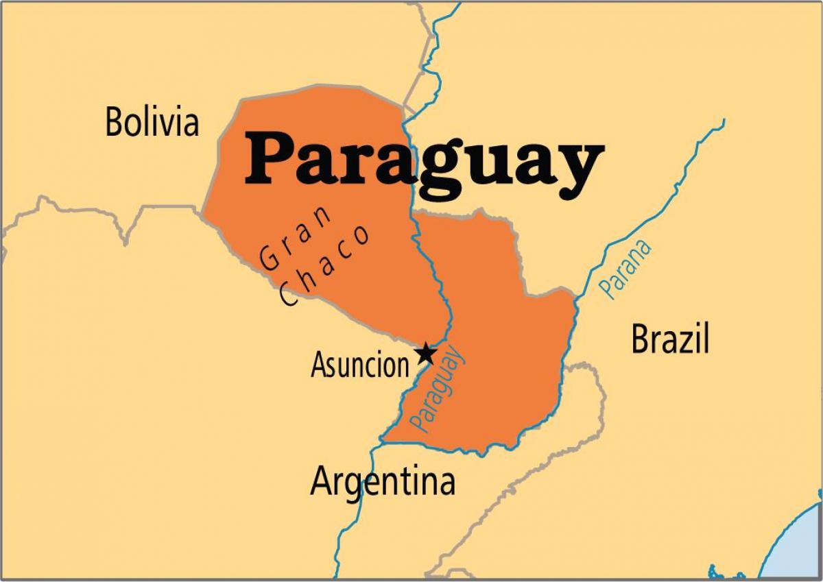 fővárosa Paraguay térkép