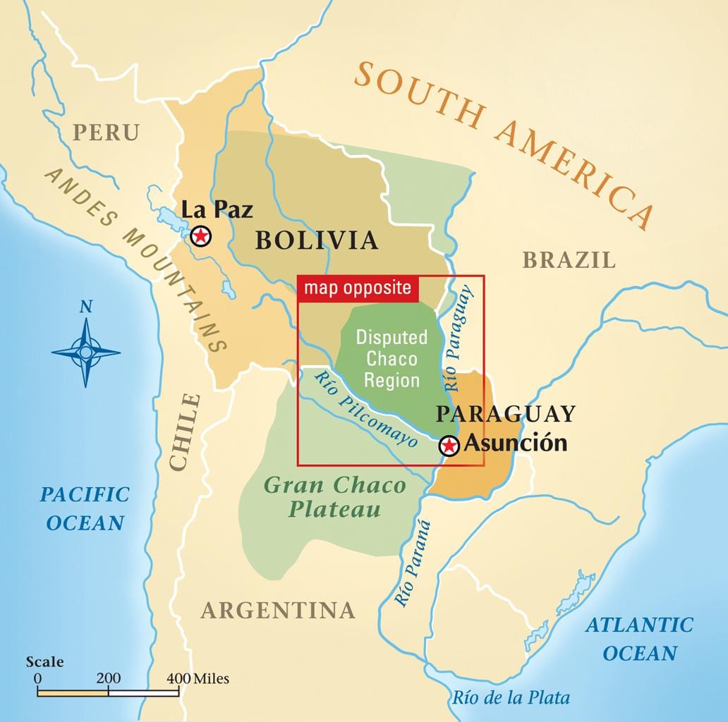 Térkép rio Paraguay