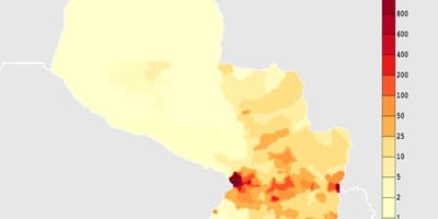 Térkép Paraguay éghajlat