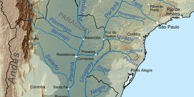 Térkép Paraguay folyó