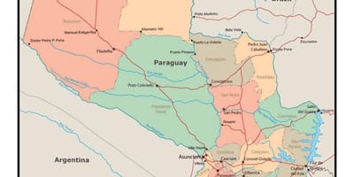 Térkép Paraguay
