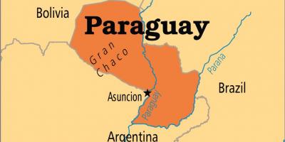 Fővárosa Paraguay térkép