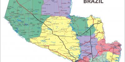 A térkép Paraguay